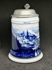 Vintage Heidelberg Germany Collectible Beer Stein With Engraved Lid