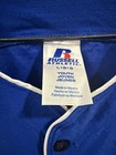      Russell Athletic     Softball Baseball White   Blue Jersey Girls Youth Sz L      