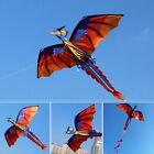 Large Single Line 3d Dragon Kite Long Tail Spring Outdoor Family Activity Toy Us