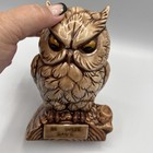 Vintage 1960   s Ceramic Owl Coin Bank W  Plug  be Wise Save 
