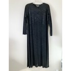 Vintage Black Evening Maxi Dress 2x 3x Slinky Knit Cocktail Formal Minimal Mob