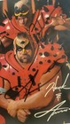 Wwf Legion Of Doom 1990 Hand Signed Promo Photo Toys R Us Vintage Wrestling Lod