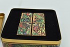 Zippo - Mysteries Of The Forest  Set Of 4  Brass Lighters  Limited Edition  1995