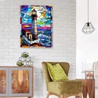 Lighthouse Diamond Art Kits For Adults diy 5d 12 Inches By 16 Inches  Qd881 