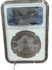 2017 W  1 Silver Eagle Ngc Ms70 Fdoi Edmund C Moy Signed 
