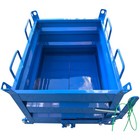 2200lbs Load Self-dumping Hopper  Manual Forklift-operated Steel Turnover Box