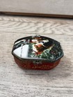 Vintage 3    Hand Painted Trinket Ring Box Vicorian Girl Painting Home Decoration
