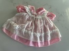 Vintage Mayfair Baby Girl Dress 3-6 Month Pink   Lace Sheer Overlay Heirloom 90s