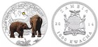 Zambia 1000 Kwacha 2014 Unc Asian Elephant 1 Year Type non Circulating Coin seri