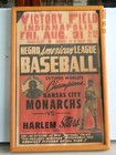 Negro American League Satchel Paige Kc Monarchs Vs Harlem Stars