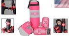 Starter Boxing Set For Kids - Mini Punching Bag  Gloves   Headgear - Age 2-5