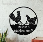 Personalized Chicken Coop Metal Sign  Farmhouse Decor