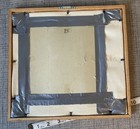 Vintage Needlepoint Mallard Ducks Water Male Female Cottage Framed Wall Art