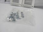White Vinyl Railing Fencing Bracket With Screws And Caps Pack Of 2 Brackets