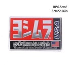 Yoshimura Usa Aluminum Metal Motorcycle Exhaust Pipe Sticker Decal Emblem Honda