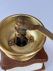 Vintage Coffee Grinder With Porcelain Body  Handcrafted  Mid-20th Century