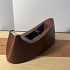 Vintage Scotch 3m C-15 Brown Weighted Desktop Tape Dispenser Mcm Retro