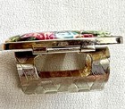Vintage 1950s Lipstick Holder Mirror Porcelain Pastoral Scene  147-reg