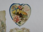 Antique Victorian Die Cut Valentine Cards Lot Of 3 1904 Ephemera