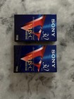 2 Sony Vhs-c 30 Min Blank Camcorder Video Tape New Sealed Minute Videocassette