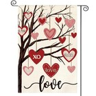  Valentines Day Garden Flag 12x18 Inch Double Sided Garden Size-12 X 18 