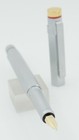 Rotring Newton Silver   Gold Fountain Pen - 18kt Medium Nib - New In Box -1999