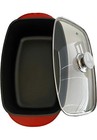 Sedona Pro 5 5-qt  Aluminum Multi-purpose Roaster Pan With Lid  Red  Nonstick 
