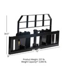 Titan Attachments Pro Series 72  Extra Wide Pallet Fork Frame  Universal Ssqa