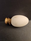 Antique Victorian Satin Glass Scent Bottle With Flip Top