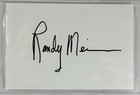 Randy Meisner Eagles Signed Index Card Cut Slabbed Beckett Coa