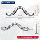 10 Pcs Stainless Steel Bimini Top Hardware  Pad Eye Straps For Boat With 20pcs S