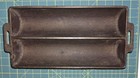 Vtg Wagner Ware Cast Iron Double Loaf Bread Pan Makes 3  X 11 75  Loaves  Evc