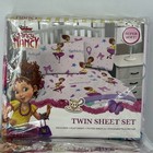 Disney Fancy Nancy Bedding 64 X 86 Polyester Twin Comforter   Twin Sheet Set