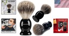 Deluxe Black Badger Shaving Brush - Compact Design For Smooth Shaving Experience