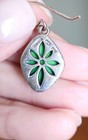 Barse Sterling Silver Green Turquoise Dangle Earrings