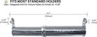 Teravan Stainless Steel Standard Extender - Modern Look Metal Toilet Paper    