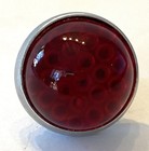 New Redfox Glo-brite Jeweled Glass 1  Reflector Red