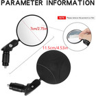 Bike Mirrors 2pcs Bar End Bicycle Mirrors For Handlebars Bicycle Cycling   Tools