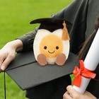 New Amuseables Boiled Egg Graduation Jelly Cat Soft Plush Toy