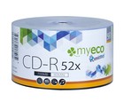 1200 Pack Myeco Cd-r Cd 52x 700mb 80min Economy Logo Blank Recordable Media Disc