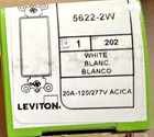 10 Pcs Leviton 5622-2w - 20 Amp - Rocker Double-pole Ac Switch - White