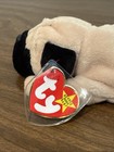 Ty Beanie Babies  pugsly  The Pug Dog 1996 Plush Toy New Original Tag 8 