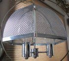 Mid Century Modern Laurel Mesh Lamp Vintage Hanging Swag Chandelier