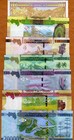 Set Guinea 100-500-1000-2000-5000-10000-20000 Francs 2015-2022 Unc   Colorful