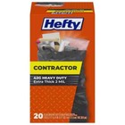 Hefty Heavy Duty Contractor Large Trash Bags  42 Gallon  20 Count Unscented Usa