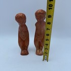 Lot Of Two Vintage 1960    Mcm Jaru Figurines Statues Artist Signed Red bronze