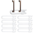Baby Child Safety Cabinet Locks Set Of 8 Adjustable U Shaped Sliding Door Locks