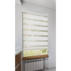 1pc 32 x72  Light Filtering Cordless Zebra Window Shade With Valance White -