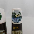 Vintage Florida Souvenir Mother Dad Salt   Pepper Shakers Teakwood Ceramic  3730