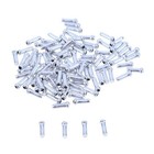 50pcs Bike Cable End Caps Aluminum Alloy Silver Brake Shifter Wire Tips